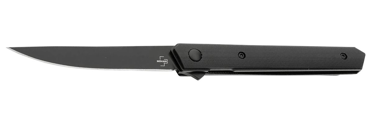 Boker USA 01BO329 Plus Kwaiken Air Mini Pocket 3.07in Plain Black G10 Handl