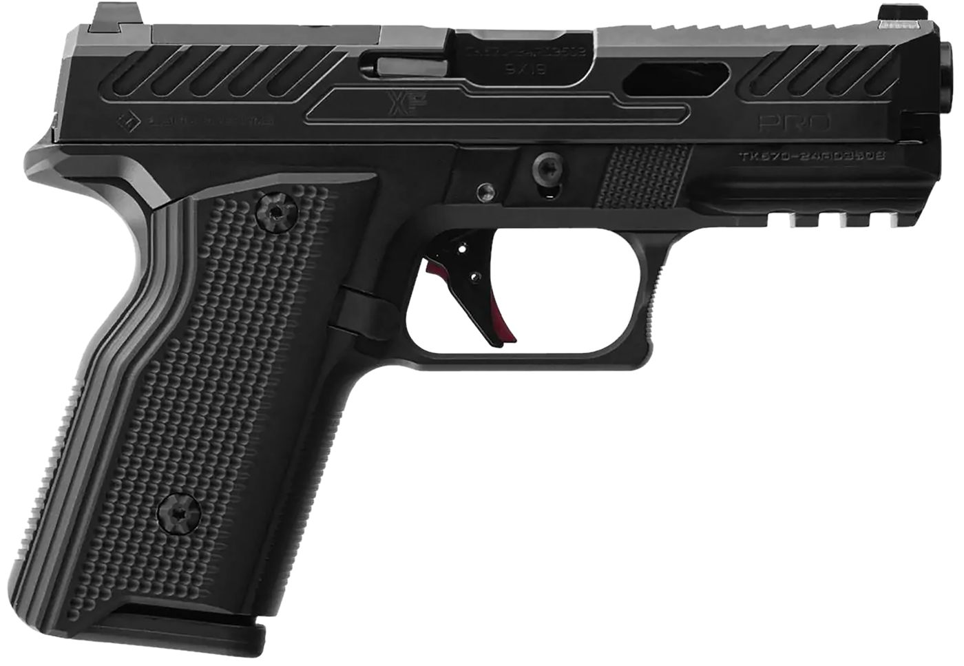 Fusion Precision Firearms XF PRO Black Handgun 9mm Luger 15rd Magazines(2)
