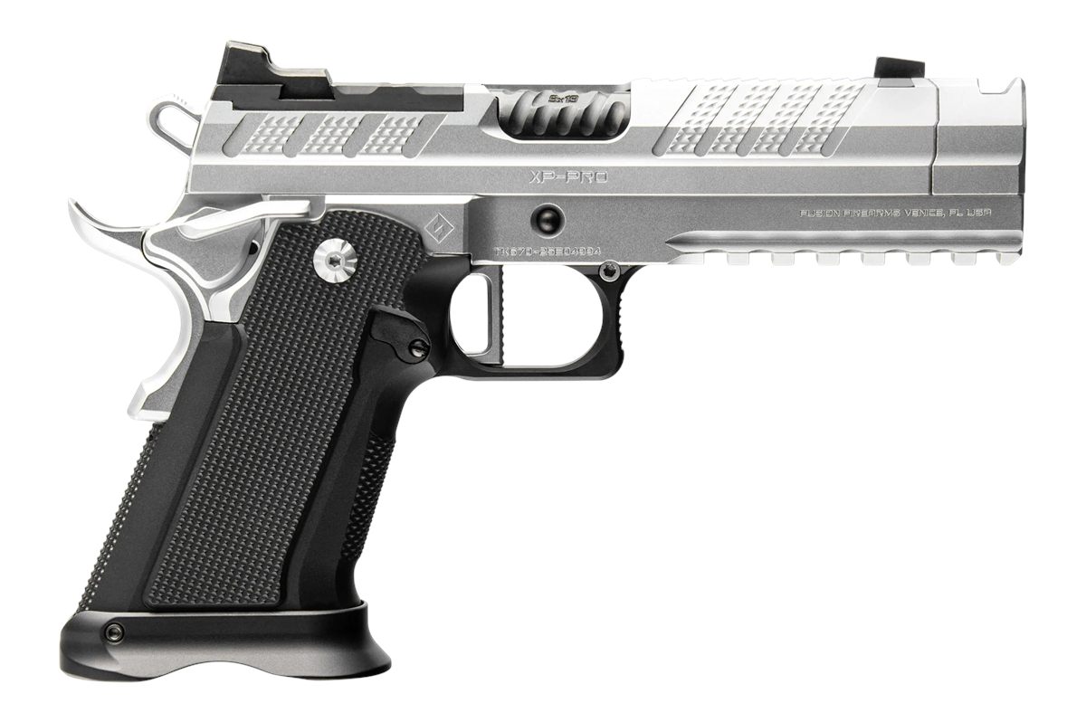 Fusion XP Comp Chrome Handgun 9mm Luger 17rd Magazines(2) 4.6in Barrel Opti