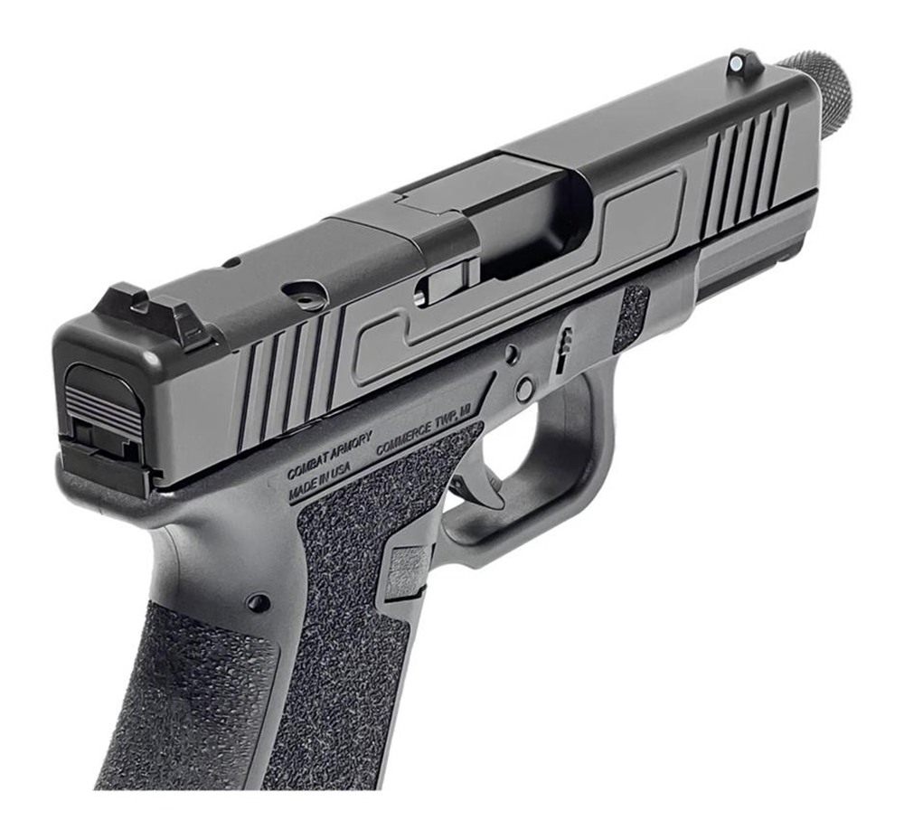 Combat Armory CA19 OR Handgun 9mm Luger 10rd Magazine 4.49in Threaded Barre