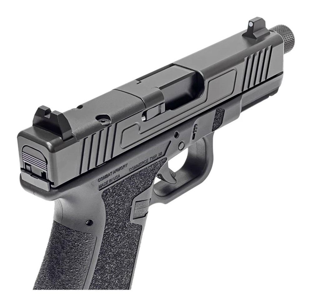 Combat Armory CA19 OR Handgun 9mm Luger 10rd Magazine 4.49in Threaded Barre