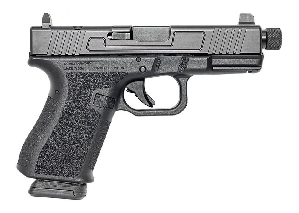 Combat Armory CA19 OR Handgun 9mm Luger 10rd Magazine 4.49in Threaded Barre view 3