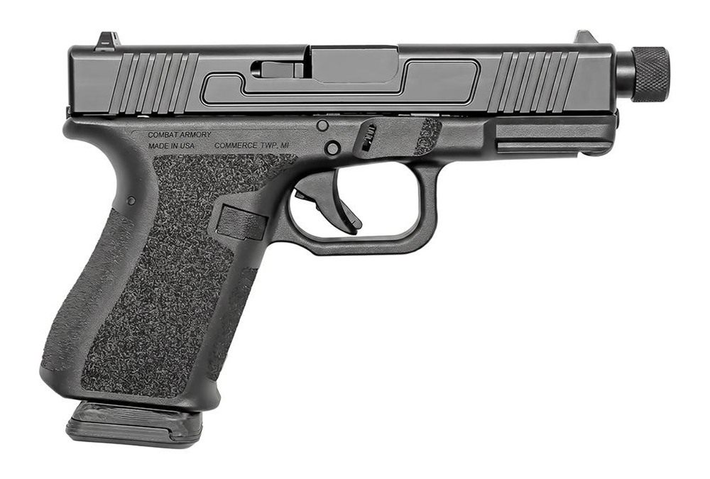Combat Armory CA19 Handgun 9mm Luger 10rd Magazine 4.49in Threaded Barrel B view 3
