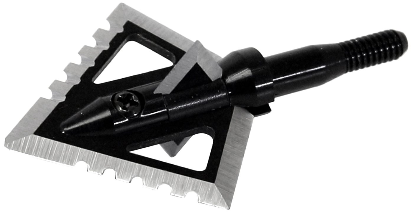 Magnus 4 Blade Hornet Ser-Razor Broadhead (3-Pack), Black, 100-Grain