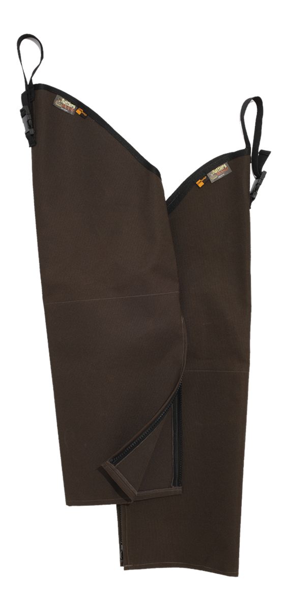 Boyt Harness 9001BRRR Rattlers Chaps 1000D Nylon Brown Regular 26in Adjusta
