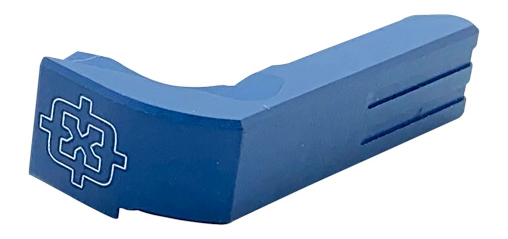Cross Armory CRGMCBL Mag Catch Extended Compatible w/Glock Gen1-3/P80 Blue