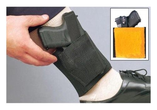 Desantis Leather Goods Apache Ankle Rig Holster for Most Medium Autos Black