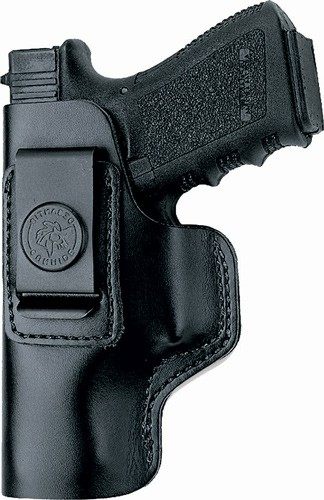 Desantis Gunhide 031BBD9Z0 Insider OWB Black Leather Belt Clip Compatible w view 2
