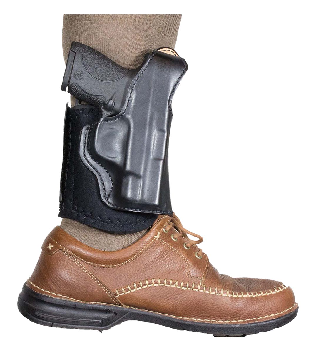 Desantis Gunhide 014PC02Z0 Die Hard Rig Ankle Black Leather Fits Taurus 85