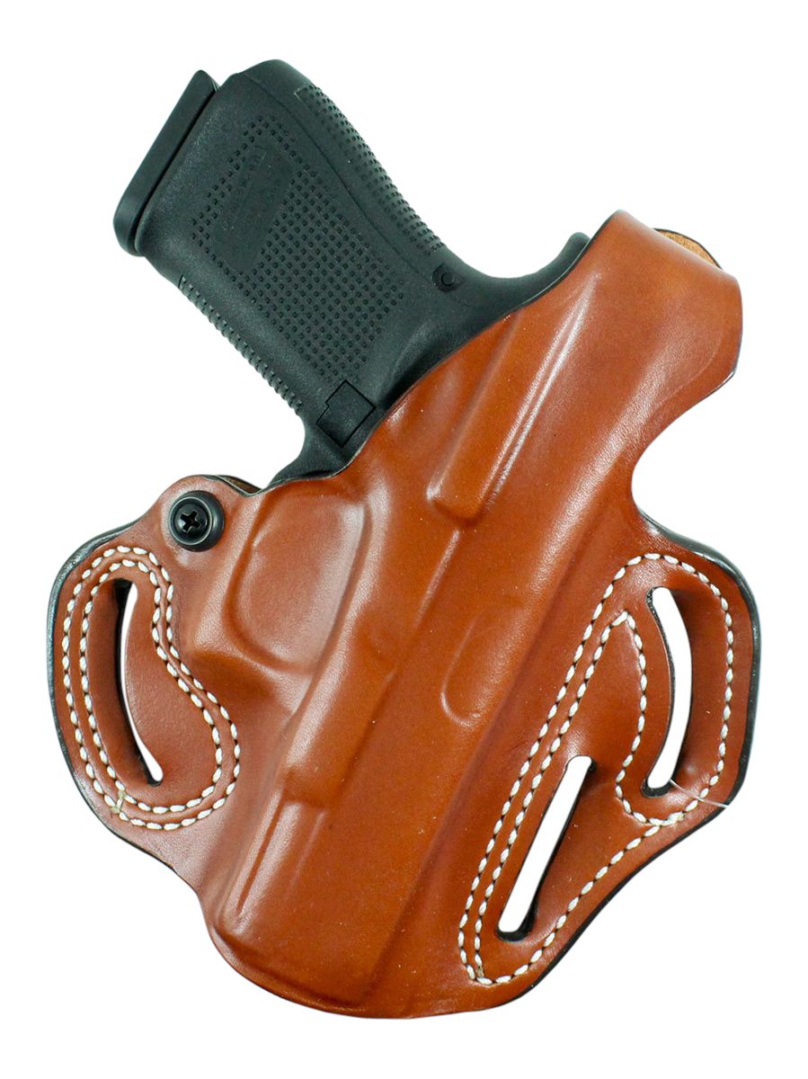 Desantis Gunhide 001TA21Z0 Thumb Break Scabbard OWB Tan Leather Belt Slide
