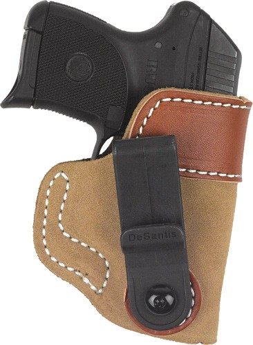 DeSantis Gunhide 106NAR7Z0 Sof-Tuck IWB Tan Leather/Suede Belt Clip Fits Co view 2