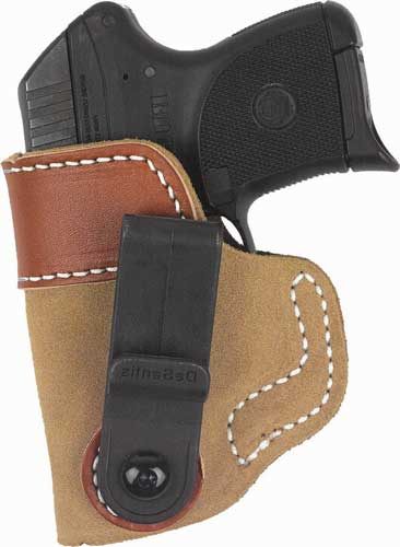 DeSantis Gunhide 106NA85Z0 Sof-Tuck IWB Tan Leather/Suede Belt Clip Fits Co view 2