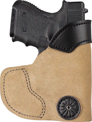 DeSantis Gunhide Pocket TUK Holstr RH IWB/Pocket Lther J Suede