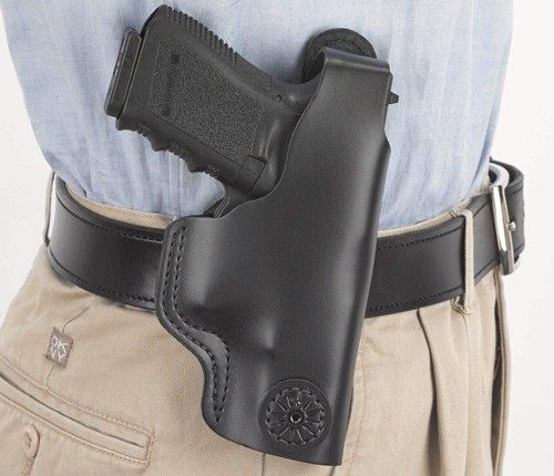 DeSantis Gunhide 033BAB6Z0 Dual Carry II IWB/OWB Black Leather Belt Clip Co view 2