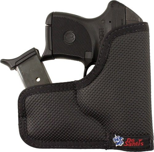 Desantis Gunhide M33BJG3Z0 Nemesis Ammo Pocket Black Rubberized Fabric Fits