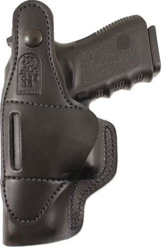 DeSantis Gunhide 033BAX7Z0 Dual Carry II IWB/OWB Black Leather Belt Clip Fi view 4