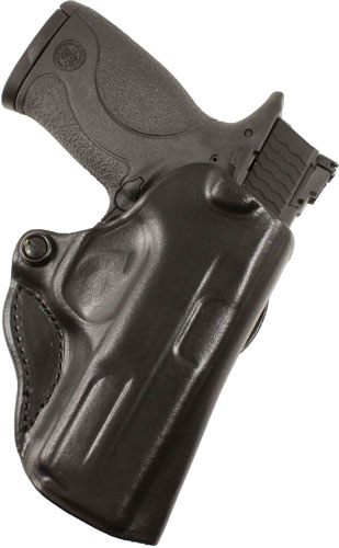 DESANTIS MINI SCABBARD HOLSTER RH OWB LEATHER 380 SHLD EZ BLK