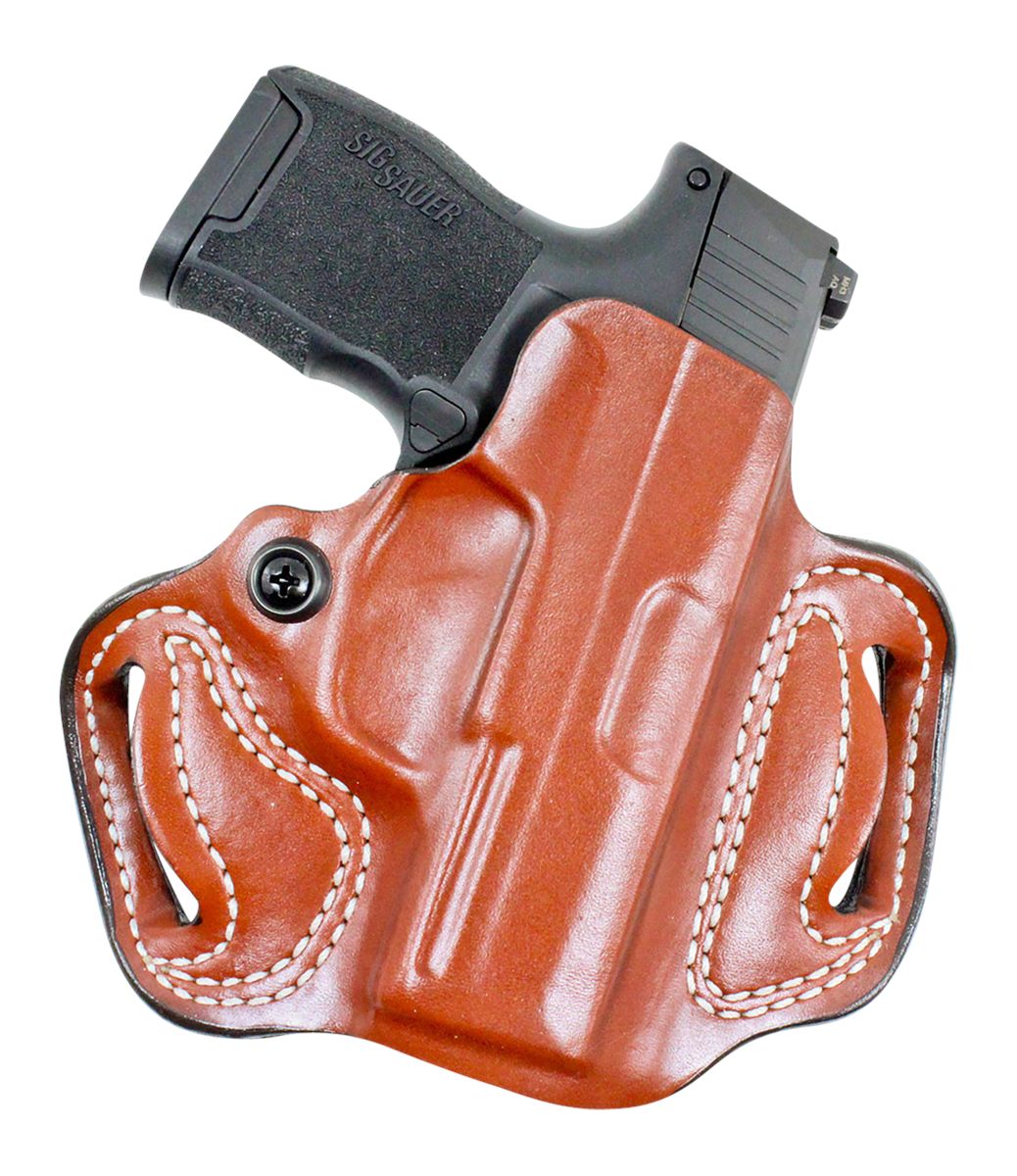 DeSantis Gunhide 086TA8JZ0 Mini Slide OWB Tan Leather Belt Fits Sig P365 1.