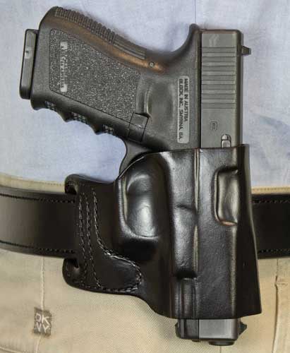Desantis Leather Goods E-GAT Slide Holster OWB RH SIG P365 Black