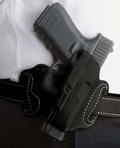 DeSantis Mini Slide Holster OWB RH Lther M P Shld 9/40 BLK
