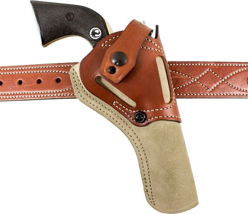 DeSantis Wild HOG Holster Lthr Ambi Colt SAA 4 3/4in Natural
