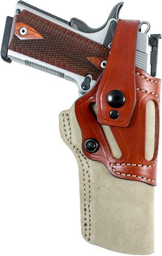 DeSantis Wild HOG Holster Lthr Ambidextrous 1911's 5in Natural