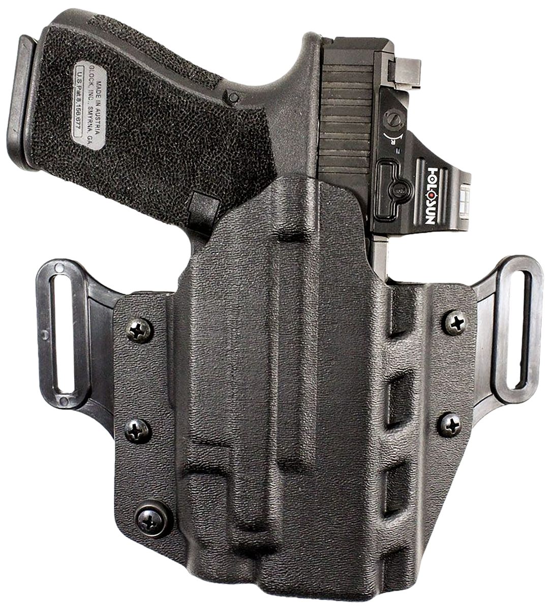 Desantis Gunhide 195KA6VZ0 Veiled Partner OWB Black Glock 19/23/32/45 Ambid