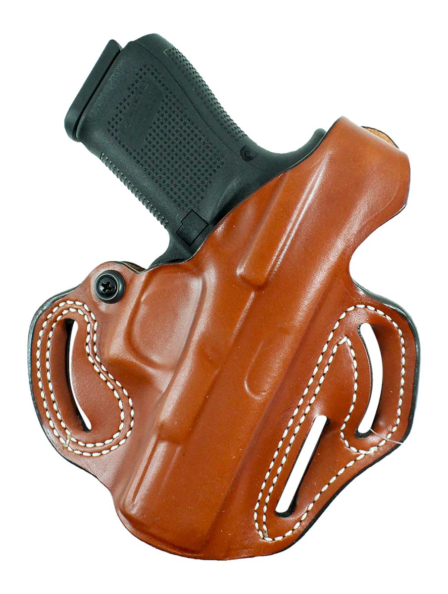 Desantis Gunhide 001TA2XZ0 Thumb Break Scabbard OWB Tan Leather Belt Slide