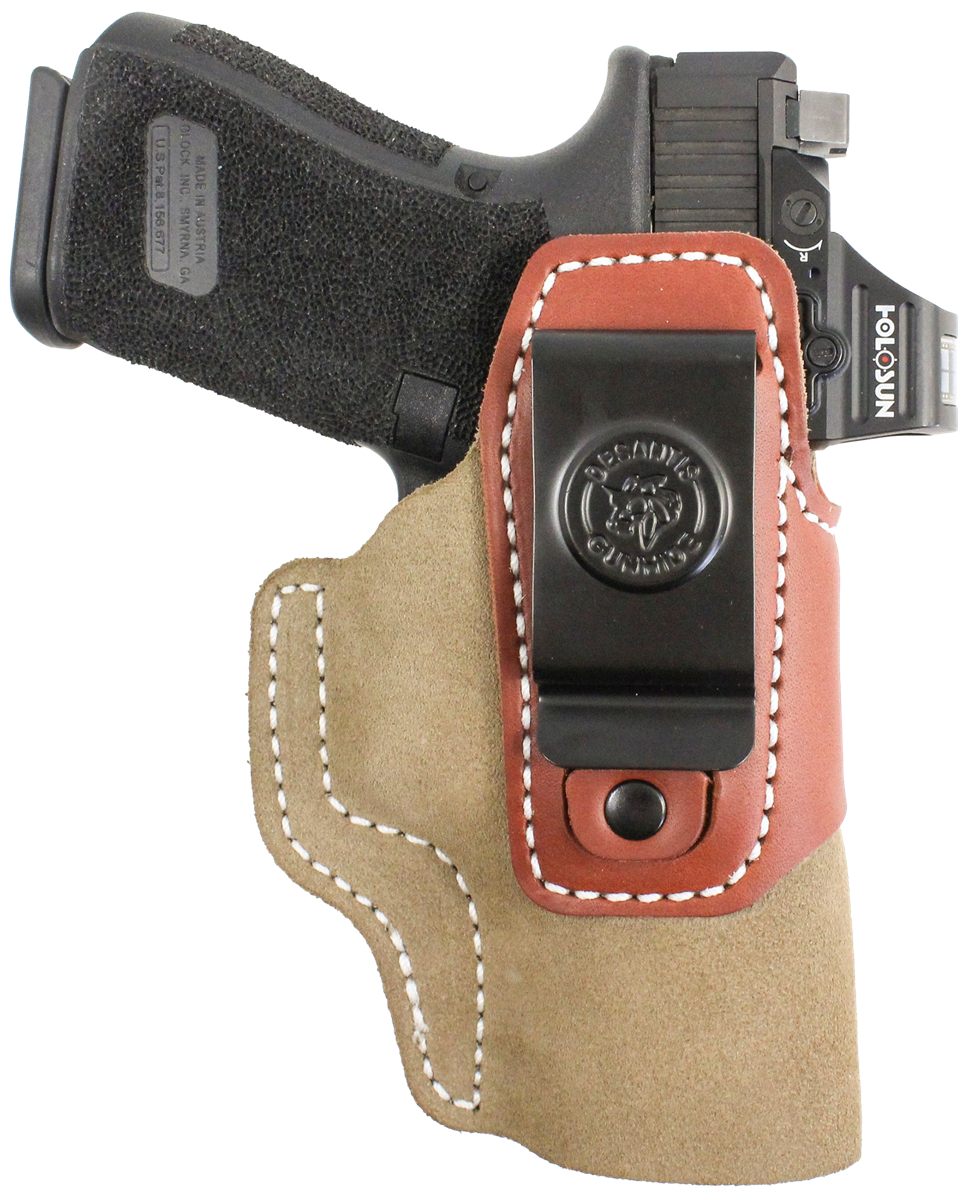 Desantis Gunhide 215NJE1Z0 Transit IWB Natural Kydex/Leather Belt Clip Gloc