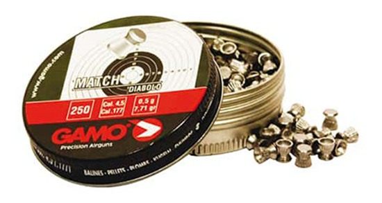 Gamo 6320034BL54 Match 177 Lead Flat Nose 500/Tin view 2