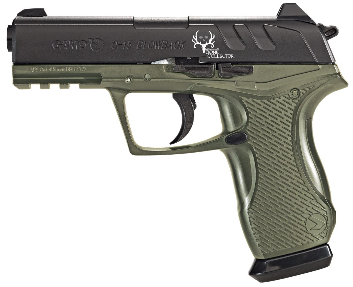 Gamo USA 611139354 C-15 Bone Collector Tactical CO2 177 16+1 OD Green Polym