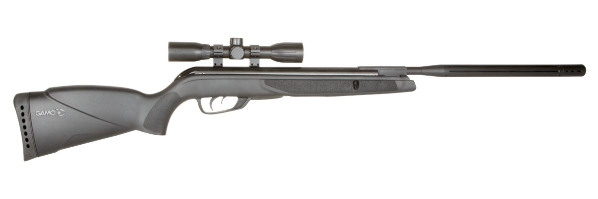 Gamo 6110067854 Wildcat Whisper Air Rifle Gas Piston 177 1rd Shot Black Rec