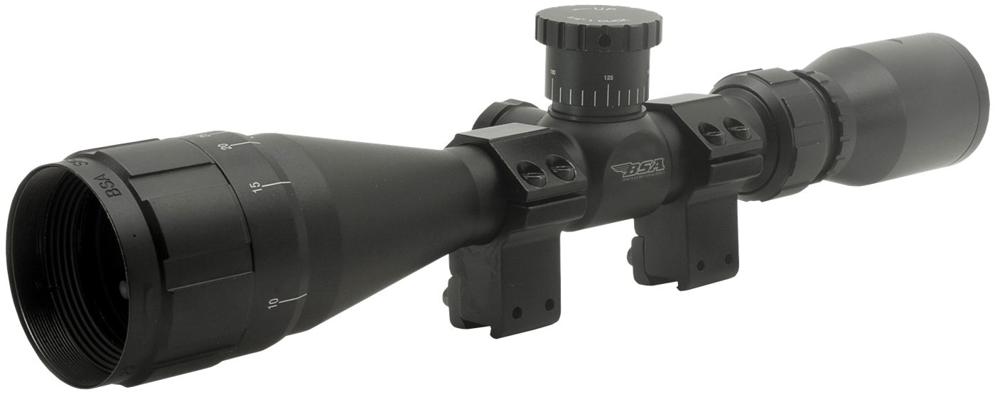 BSA Optics 22412X40AO Sweet 22 Black Matte 4-12x 40mm AO 1in Tube 30/30 Dup