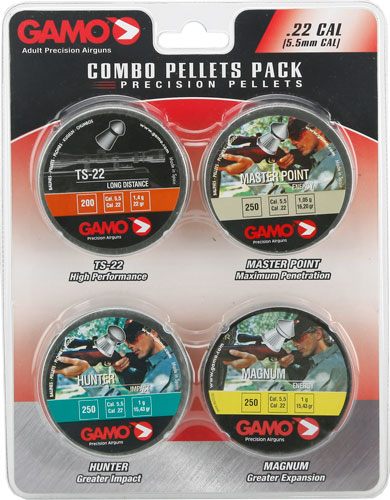 Gamo USA Combo Assort 22 CAL TS-22 Hunter MAG MP Pellet