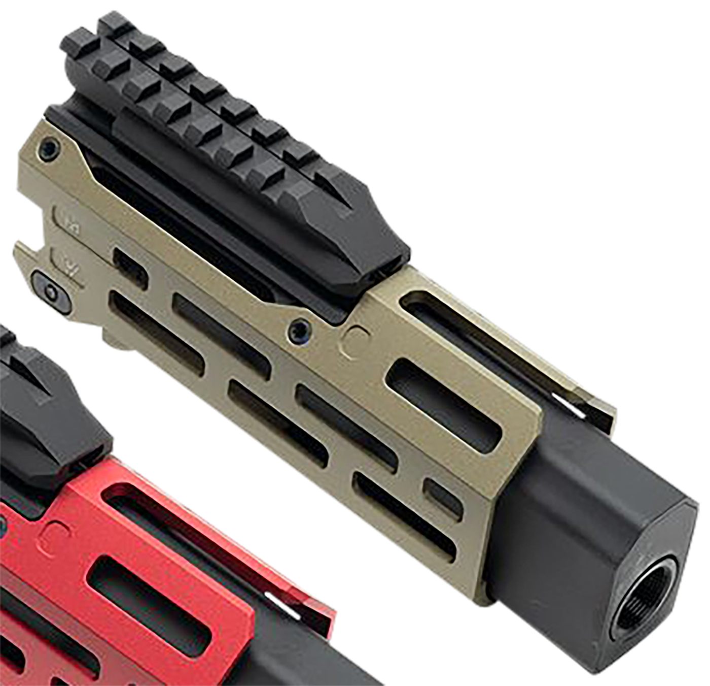 Strike Industries CEVOHG6FDE 6in M-Lok Flat Dark Earth Aluminum with Faux S