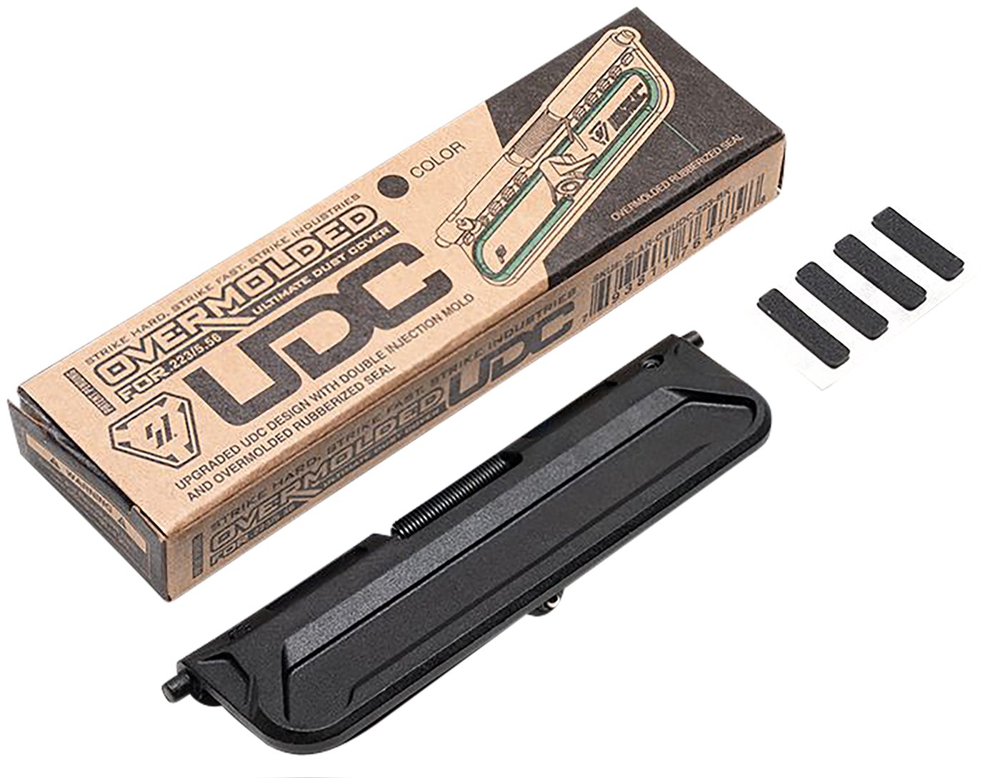 Strike Industries AROMUDC223BK Ultimate Dust Cover Black Polymer for AR-15