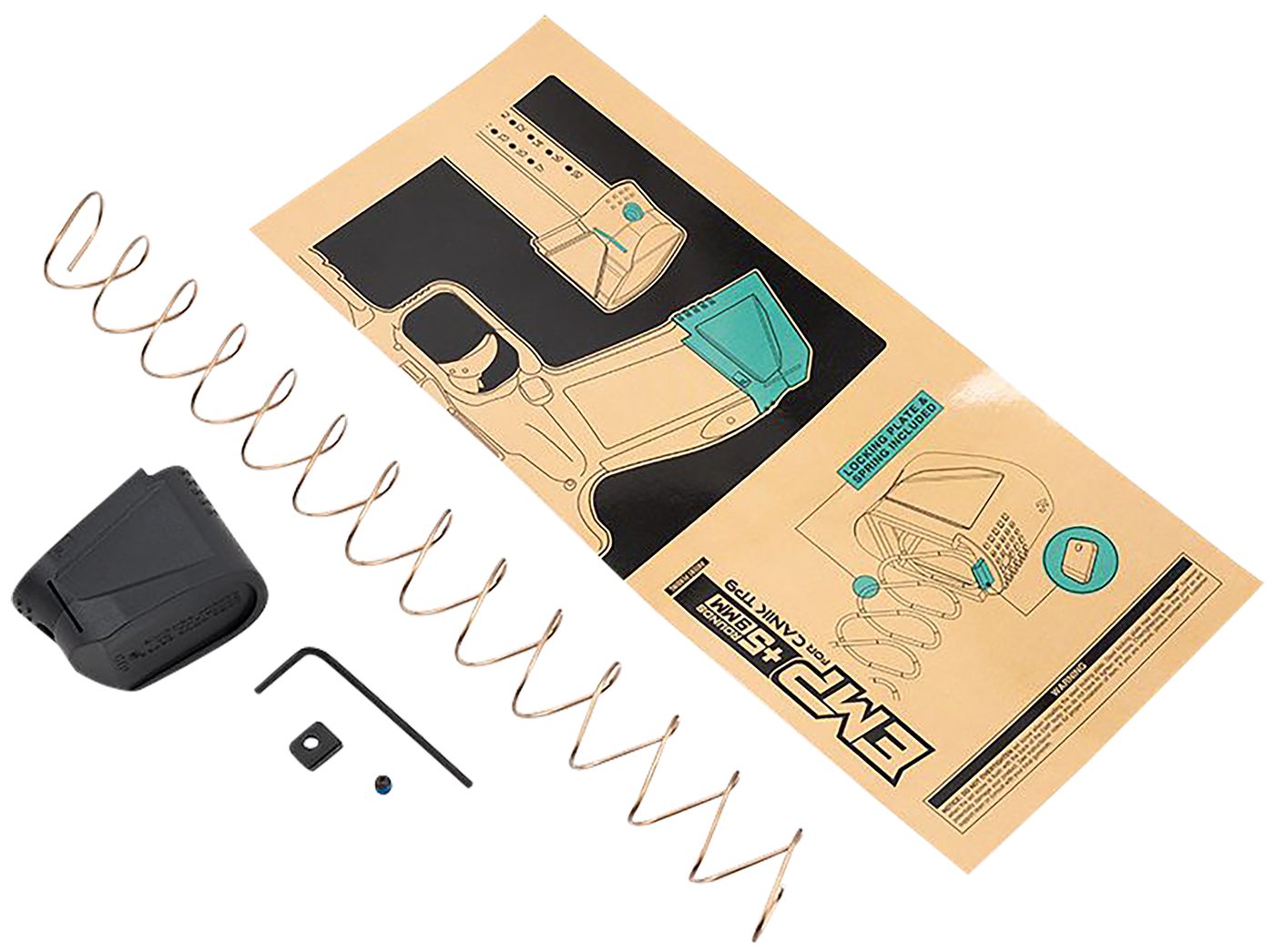 Strike Industries EMPCTP9 Magazine Extension Kit +5rd Made of Black Polymer