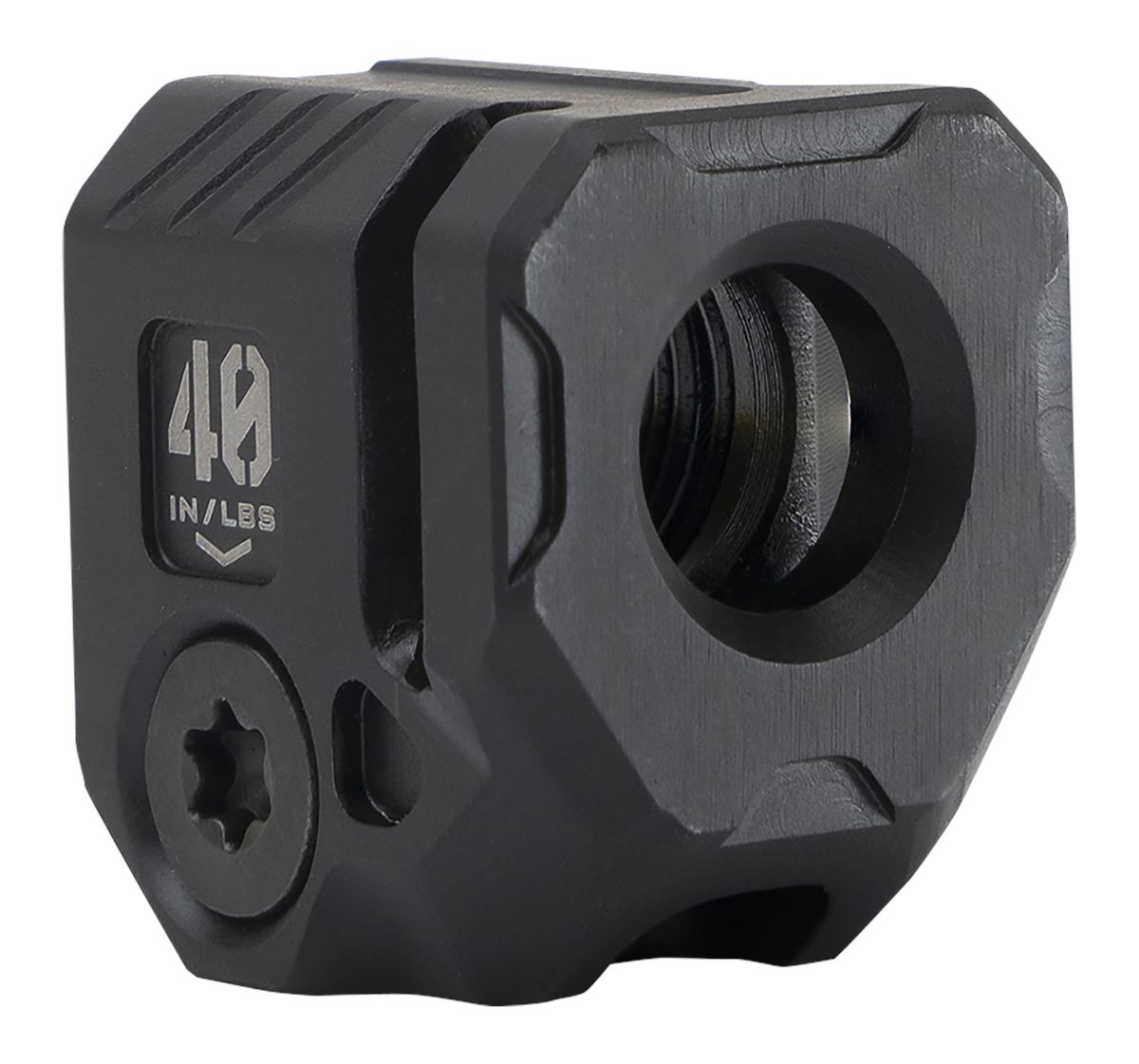 Strike Industries MCQUAD Micro Threaded Compensator Black Steel 0.89in OAL