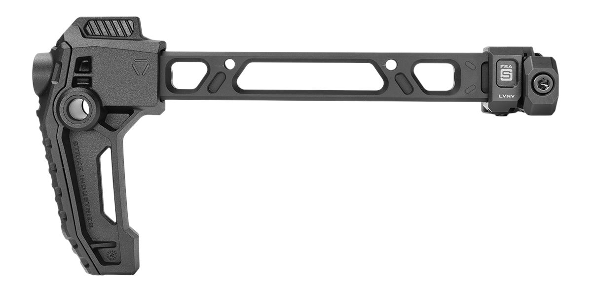Strike Industries Fsasstock Single Folder Black Steel Picatinny Rail Mount