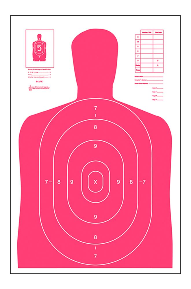 Action Target B27ERD100 Qualification High Visibility Fluorescent Silhouett