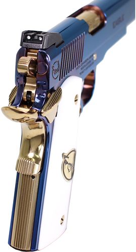 Iver Johnson Arms Eagle Ultramarine 1911 45acp 8rd Pvd view 3
