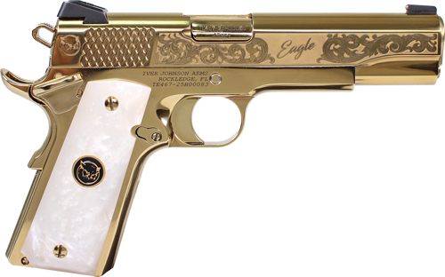 Iver Johnson Arms Eagle Noble WP 1911 45acp 8rd Engraved Gold view 2