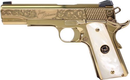 Iver Johnson Arms Eagle Noble WP 1911 45acp 8rd Engraved Gold view 3