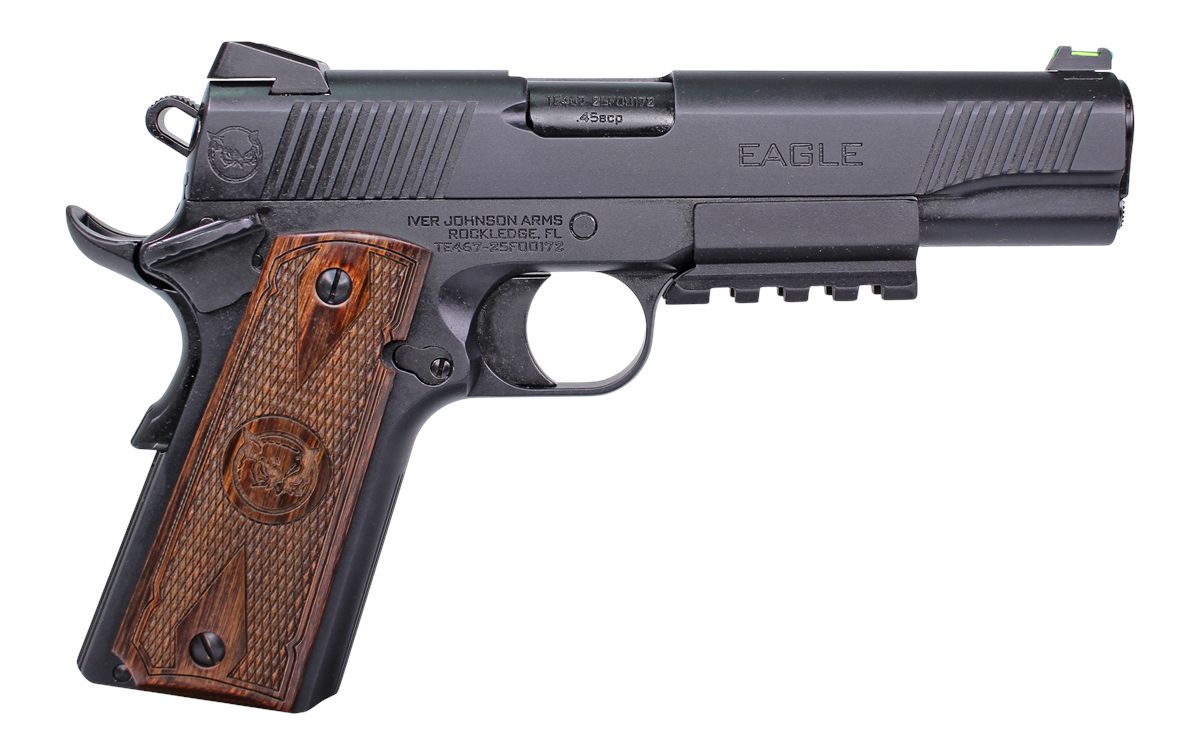 Iver Johnson Arms EAGLELRG2 Gen2 LR Government 45 ACP 8+1 5in Overall Black