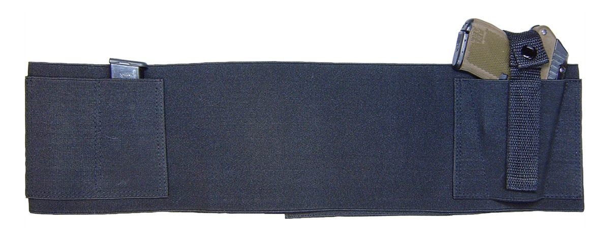 Ps Products Belly Band Holster with 2 Mag Pouches, Black S/M