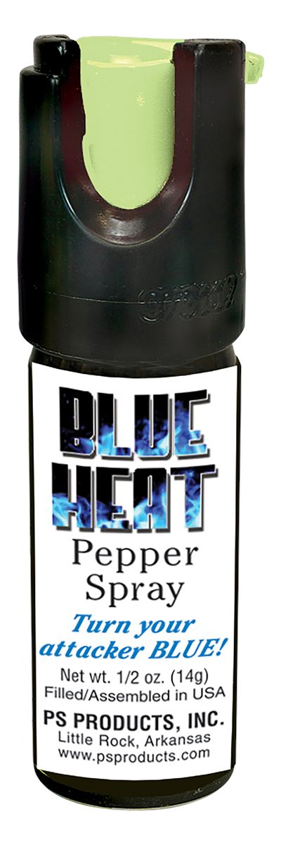 Personal Security Products Eliminator Blue Heat Pepper Spray 1/2 oz with Dy