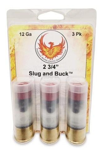 Personal Security Products Phoenix Rising Slug Buck Shotshell 12ga 2-3/4in