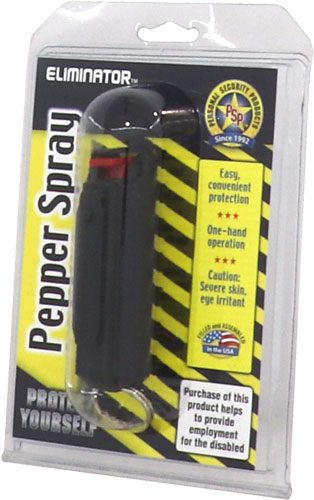 PS Products Eliminator 1/2 oz. Pepper Spray with Hardcase Keyring, Black view 2