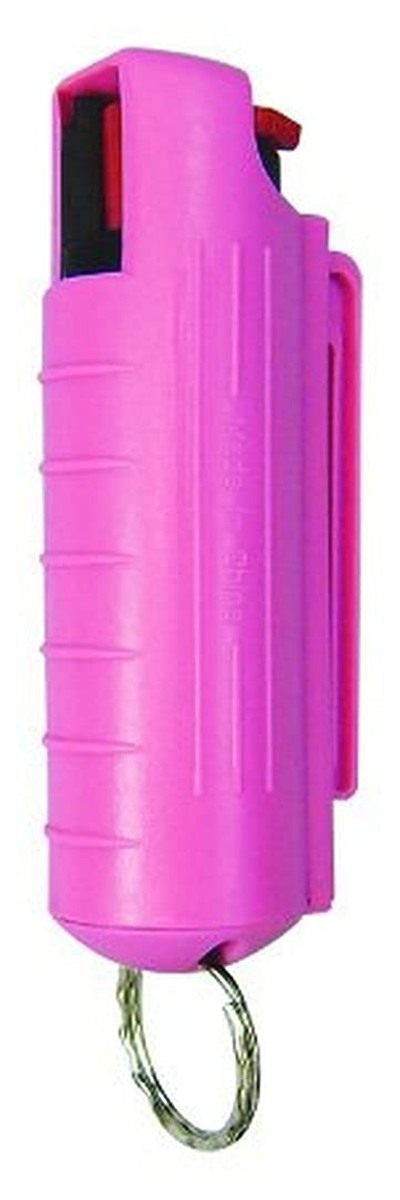 PS Products 1/2 oz Pepper Spray with Hardcase Keyring, Pink