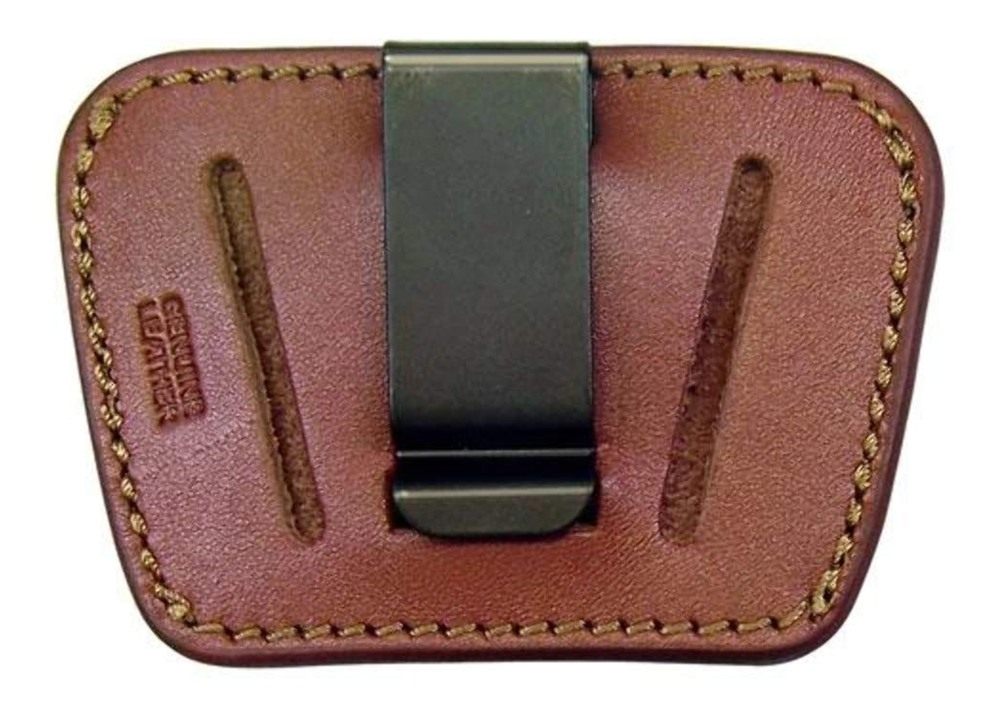 Ps Products Leather Belt Slide Holster, .22/.25/.32/.380 Caliber Handguns